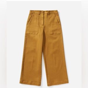 Everlane Wide Leg Crop Utility Pant Sz 0